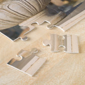 Italië, Sicilië, Termini Imerese, Uitzicht en bloe Legpuzzel (Zijkant)