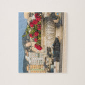 Italië, Sicilië, Termini Imerese, Uitzicht en bloe Legpuzzel (Verticaal)