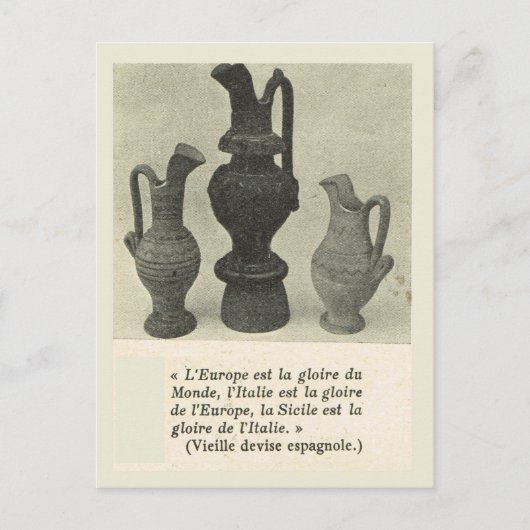  Italië, Sicilië, traditioneel aardewerk Briefkaart (Voorkant)