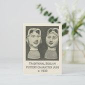  Italië, Sicilië, traditionele kruidenierswaren Briefkaart (Staand voorkant)