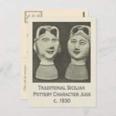  Italië, Sicilië, traditionele kruidenierswaren Briefkaart (Voorkant / Achterkant)