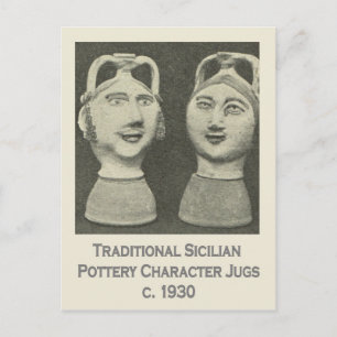  Italië, Sicilië, traditionele kruidenierswaren Briefkaart