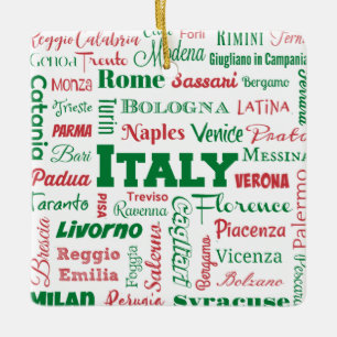 Italië: sierletters in Italië Keramisch Ornament