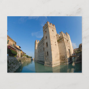 Italië, Sirmione, Gardameer, de Scaliger Briefkaart