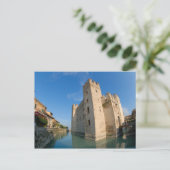 Italië, Sirmione, Gardenmeer, Scaliger Briefkaart (Staand voorkant)