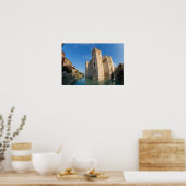 Italië, Sirmione, Gardenmeer, Scaliger Poster (Keuken)