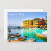 Italië Sirmione Lake Garda Waterfront Briefkaart (Voorkant / Achterkant)