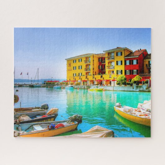 Italië Sirmione Lake Garda Waterfront Legpuzzel (Horizontaal)