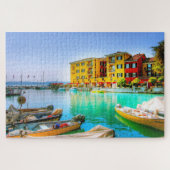 Italië Sirmione Lake Garda Waterfront Legpuzzel (Horizontaal)