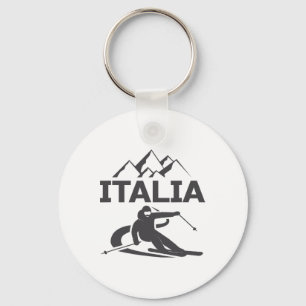 Italië Ski Resort Skivakantie Sleutelhanger