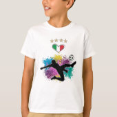 Italië Soccer Football Fan Shirt Flag Splash (Voorkant)