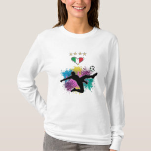 Italië Soccer Football Fan Shirt Flag Splash