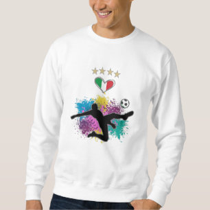 Italië Soccer Football Fan Shirt Flag Splash