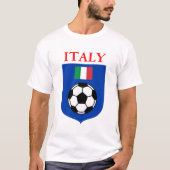 Italië Soccer Shield T-shirt (Voorkant)