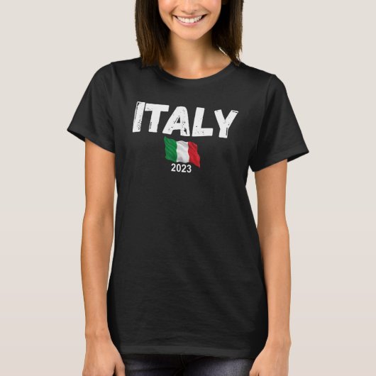 Italië Souvenir 2023 Vacatietraject & reisplanning T-shirt (Voorkant)