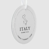 Italië Souvenir Reizen Keepsake Acryl Ornament (voorkant)