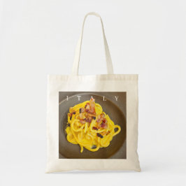Italië spaghetti carbonara canvas tas