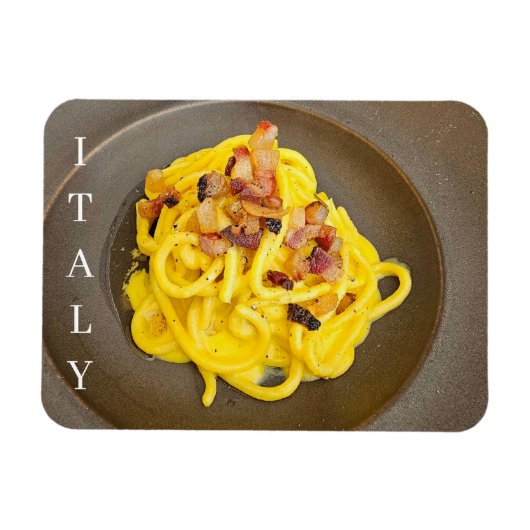 Italië spaghetti carbonara koelkastmagneet magneet (Horizontaal)