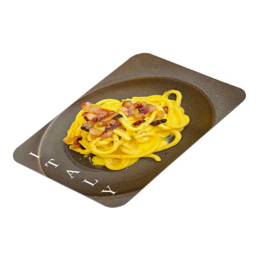 Italië spaghetti carbonara koelkastmagneet magneet (Linkerzijde)