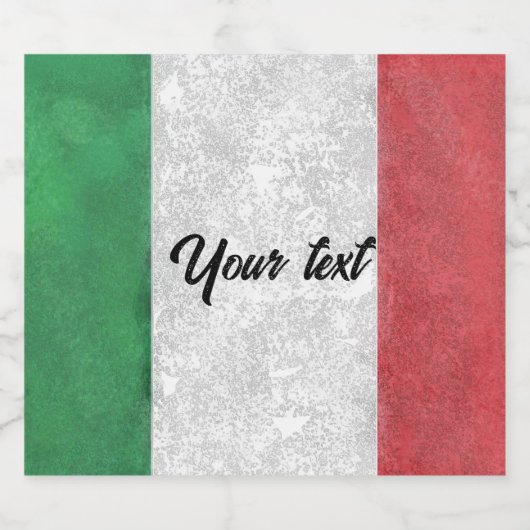 Italië Sparkling Wijnetiket (Enkel label)