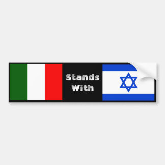 Italië staat met Israël Bumpersticker