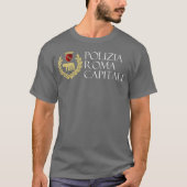Italië Stad Rome Polizia Roma Capitale T-shirt (Voorkant)