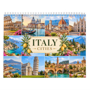 Italië Steden Schitterende Reis Agenda Kalender