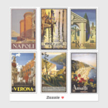 Italië stickers reisposter 2/2