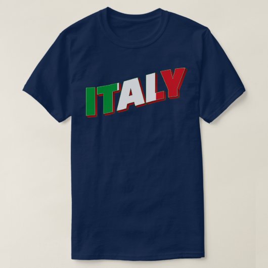 Italië  stijl retro souvenir 2 t-shirt (Design voorkant)
