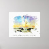 *~ Italië. Strand Spiaggia delle cannelle AP12 Canvas Afdruk (Voorkant)