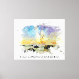 *~ Italië. Strand Spiaggia delle cannelle AP12 Canvas Afdruk