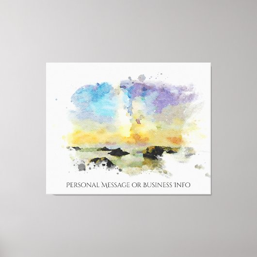 *~ Italië. Strand Spiaggia delle cannelle AP12 Canvas Afdruk (Voorkant)