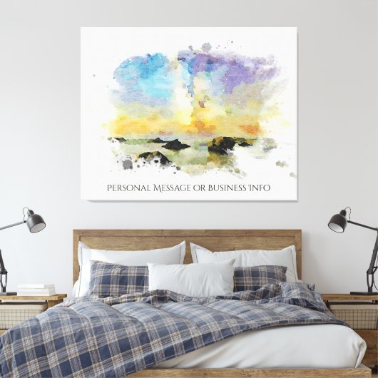 *~ Italië. Strand Spiaggia delle cannelle AP12 Canvas Afdruk (Insitu (Slaapkamer))