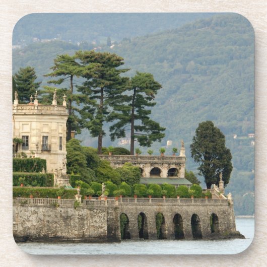Italië, Stresa, Maggiore-meer, Isola Bella 2 Bier Onderzetter (Voorkant)