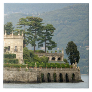Italië, Stresa, Meer van Maggiore, Isola Bella 2 Tegeltje