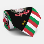 Italië Stripes Stropdas, bedrijf Italiaanse vlag m Stropdas (Opgerold)