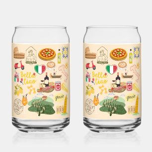 Italië Symbolen Blikvorm Glas