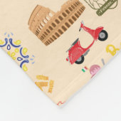 Italië Symbolen Fleece Deken (Hoek)
