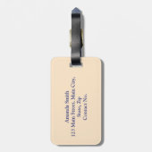 Italië symboliseert reisliefhebbers bagagelabel (Achterkant verticaal)