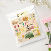 Italië symboliseert reisliefhebbers bedankzakje (Gezegeld)