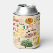 Italië symboliseert reisliefhebbers blikjeskoeler (Blikje Voorkant)