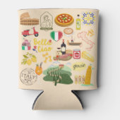 Italië symboliseert reisliefhebbers blikjeskoeler (Voorkant)