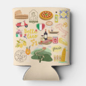 Italië symboliseert reisliefhebbers blikjeskoeler (Achterkant)