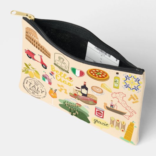 Italië symboliseert reisliefhebbers etui (Open)
