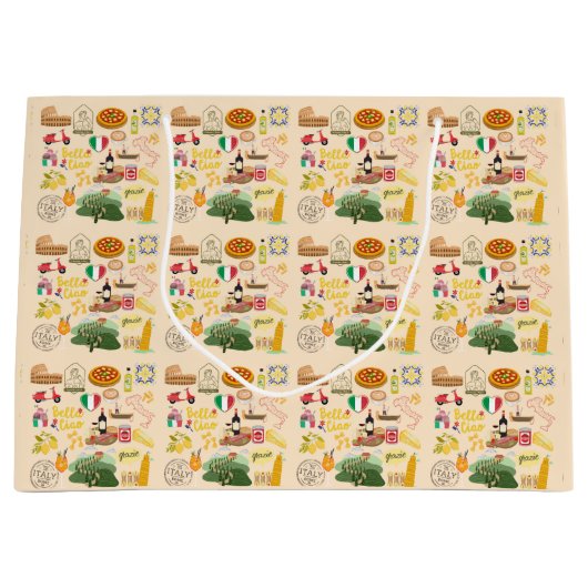 Italië symboliseert reisliefhebbers groot cadeauzakje (Voorkant)