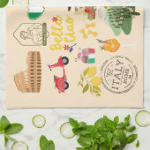 Italië symboliseert reisliefhebbers theedoek (Gevouwen)