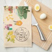 Italië symboliseert reisliefhebbers theedoek (Quarter Fold)