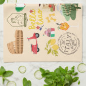 Italië symboliseert reisliefhebbers theedoek (Gevouwen)