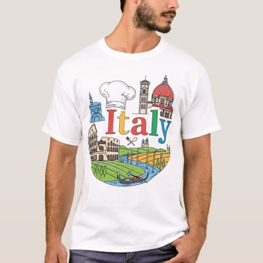 ITALIË T-SHIRT (Voorkant)