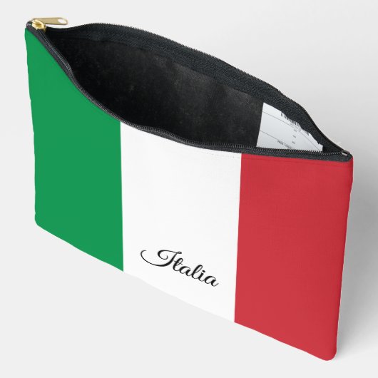 Italië tas, Italië mode, Italiaans vlag Etui (Open)